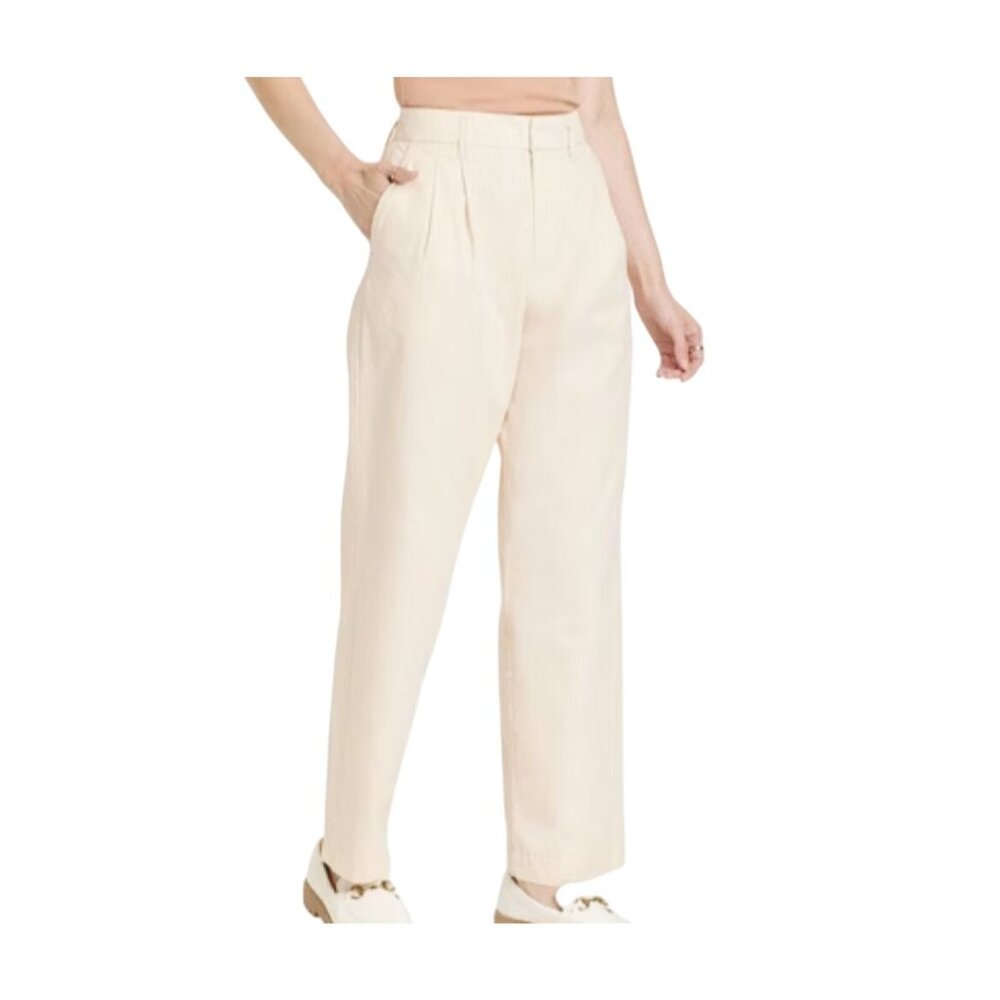 A New‎ Day Women’s High-Rise Straight-Leg Pants Size 8R Beige